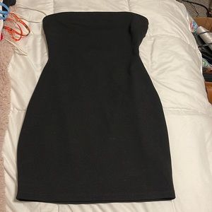 Black Strapless Dress
